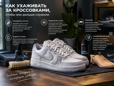 Как ухаживать за кроссовками, чтобы они дольше служили