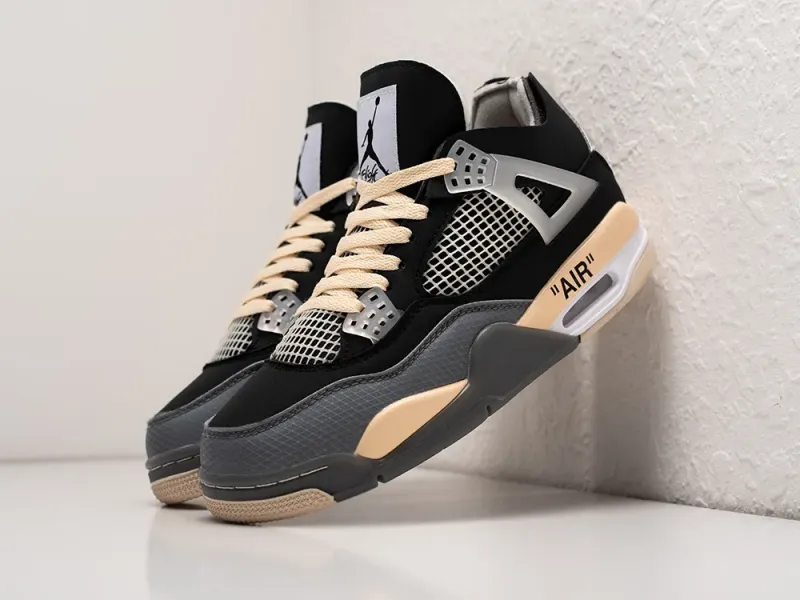 Кроссовки OFF White x Nike Air Jordan 4 Retro - 31696