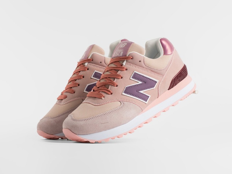 Кроссовки New Balance 574 - цвет Розовый