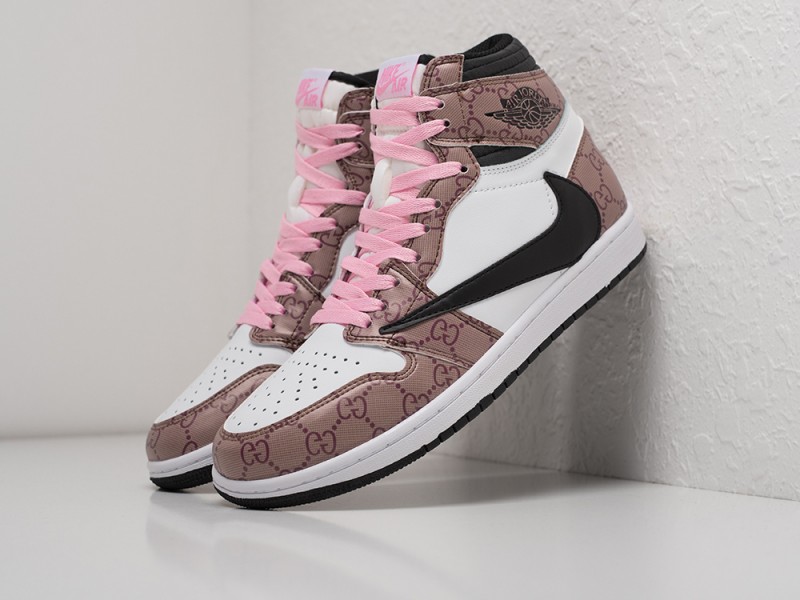 Кроссовки Nike Air Jordan 1 Mid x Travis Scott - 27393