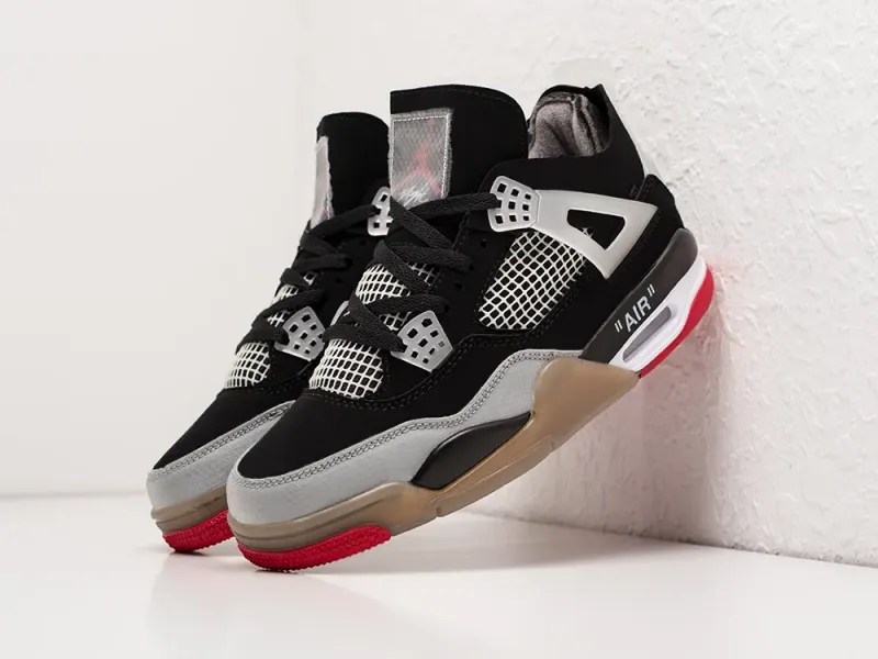 Кроссовки OFF White x Nike Air Jordan 4 Retro - 29513