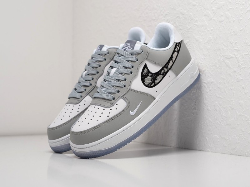 Кроссовки Nike x Dior Air Force 1 Low - цвет Серый