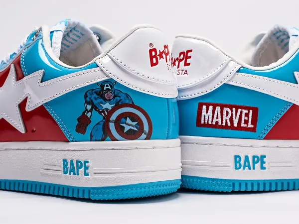 Кроссовки Marvel x BAPE Sta Force 1 low - 35771