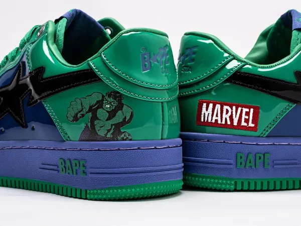 Кроссовки Marvel x BAPE Sta Force 1 low - 35869