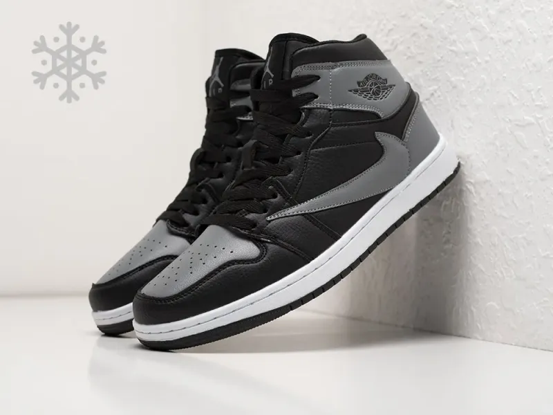 Зимние Кроссовки Nike Air Jordan 1 Mid x Travis Scott - 30971
