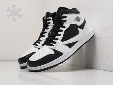 Зимние Кроссовки Nike Air Jordan 1 Mid x Travis Scott - 30967