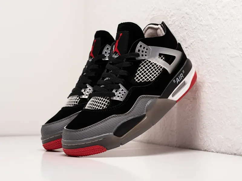 Кроссовки OFF White x Nike Air Jordan 4 Retro - 36391