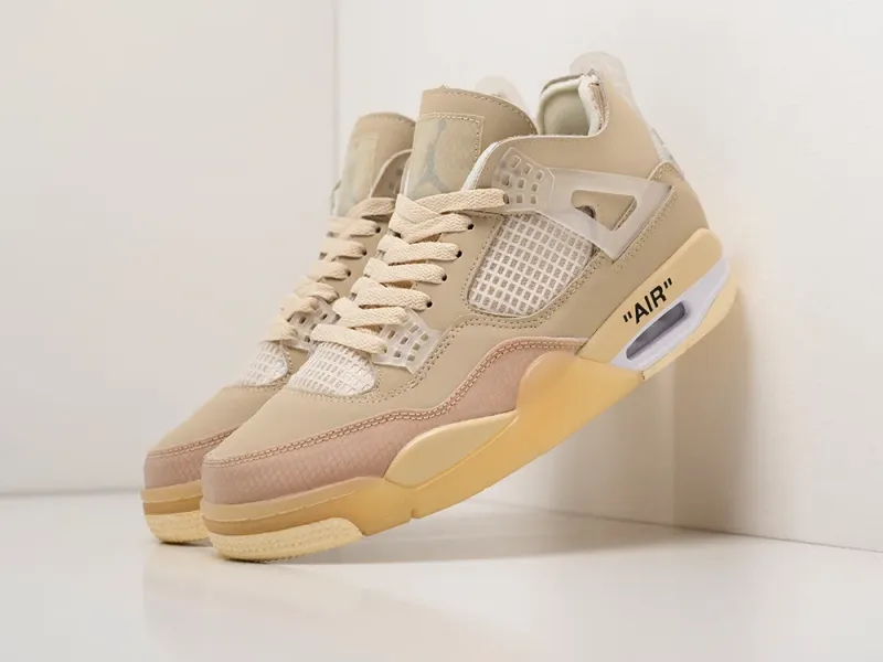 Кроссовки OFF White x Nike Air Jordan 4 Retro - 22739