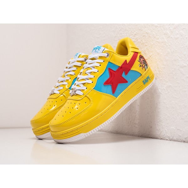 Кроссовки Marvel x BAPE Sta Force 1 low - цвет Желтый