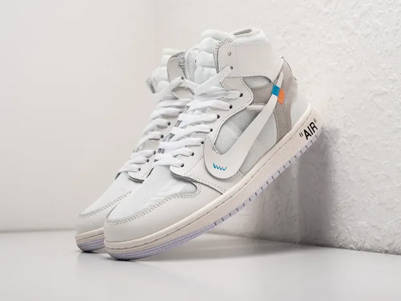 Кроссовки Nike Air Jordan 1 Mid x Off-White - 12005