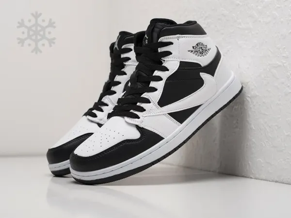 Зимние Кроссовки Nike Air Jordan 1 Mid x Travis Scott - 30967