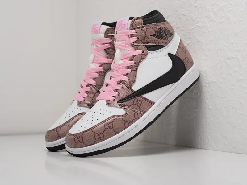 Кроссовки Nike Air Jordan 1 Mid x Travis Scott - 27393