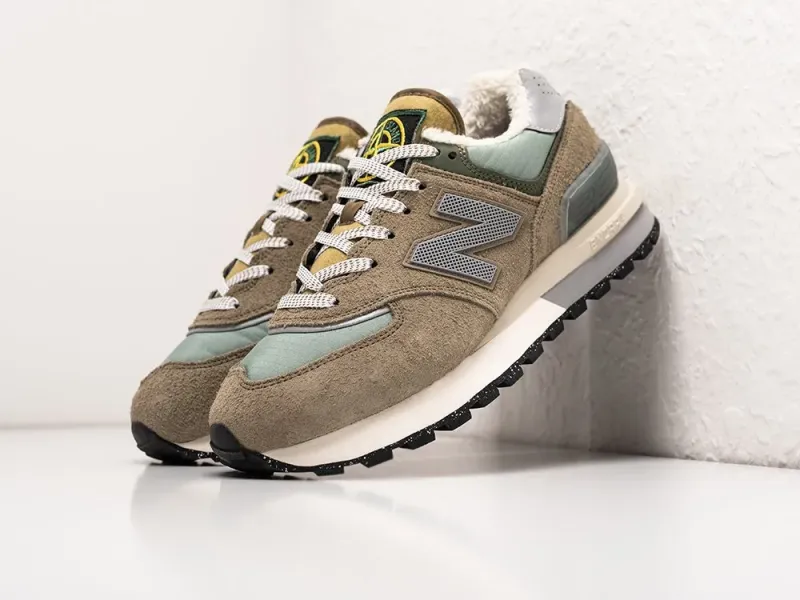 Кроссовки Stone Island x New Balance 574 - 38962