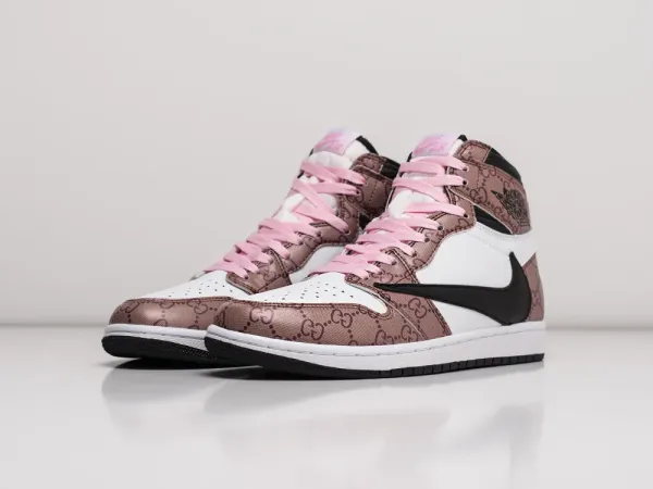 Кроссовки Nike Air Jordan 1 Mid x Travis Scott - 27393